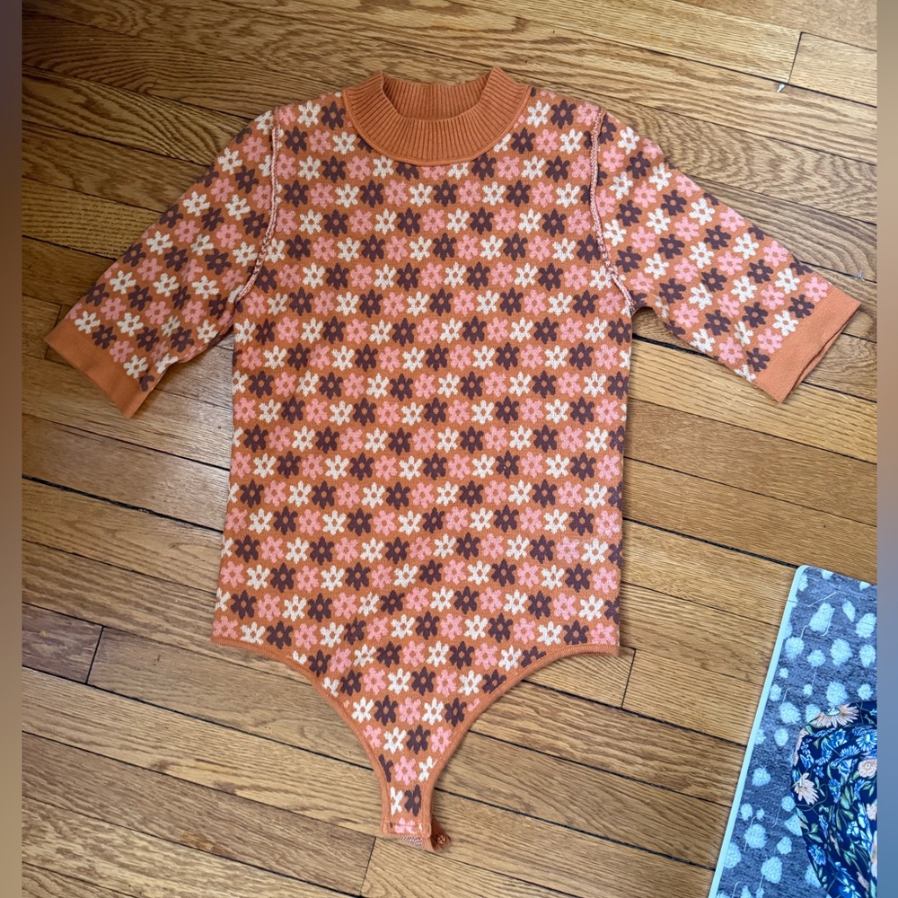 Free People Winter Warmer Sweater Bodysuit - Size Medium